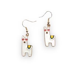 Dainty Little llama earrings